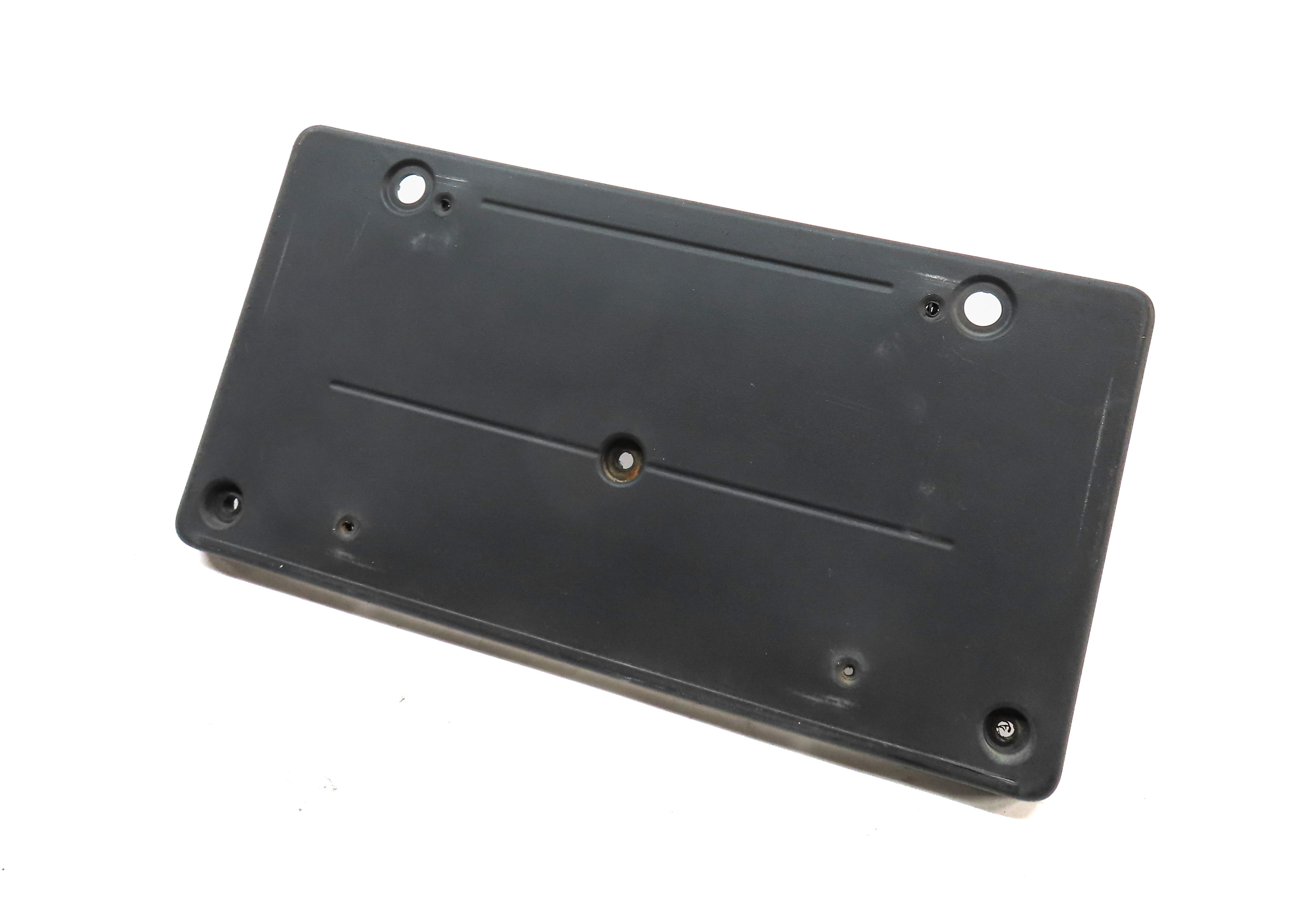 2010 LAND ROVER LR4 (L319) FRONT BUMPER LICENSE PLATE MOUNT BRACKET (BLACK) — exact item pictured